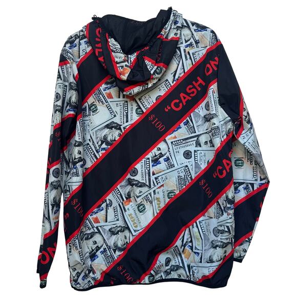 Reason Brand “Cash Only” Windbreaker Jacket - Size L - Picture 3 of 7